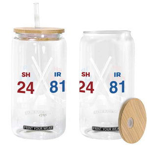 Funny Romance Hockey Glass Can 24 81 Numbers Sport Ice Hockey Team TS11 Print Your Wear