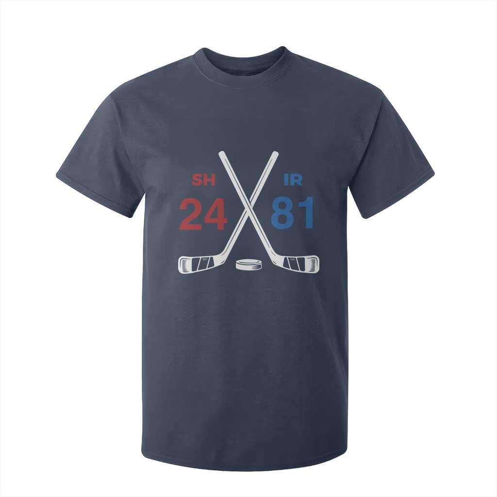 Funny Romance Hockey T Shirt For Kid 24 81 Numbers Sport Ice Hockey Team TS11 Navy Print Your Wear