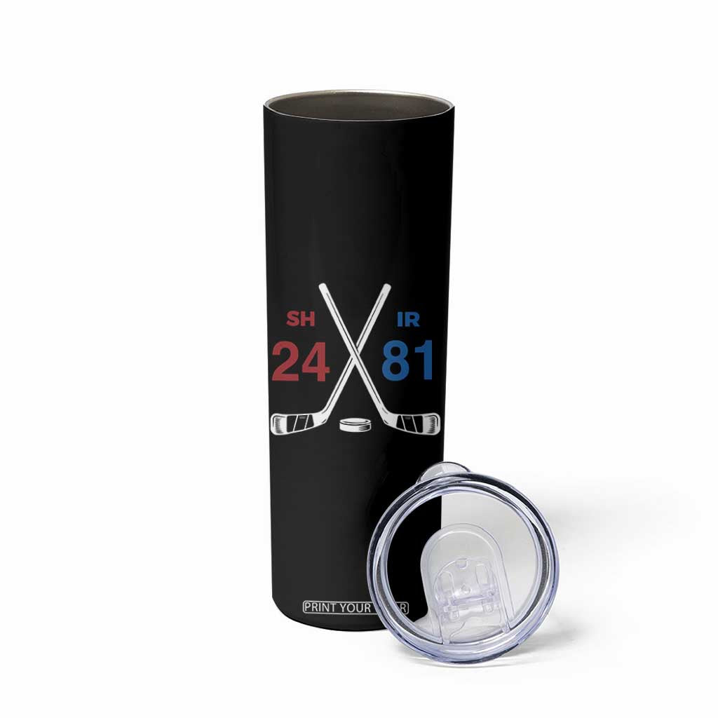 Funny Romance Hockey Skinny Tumbler 24 81 Numbers Sport Ice Hockey Team TS11 Print Your Wear