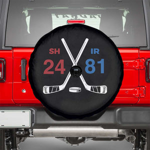 Funny Romance Hockey Spare Tire Cover 24 81 Numbers Sport Ice Hockey Team TS11 Black Print Your Wear