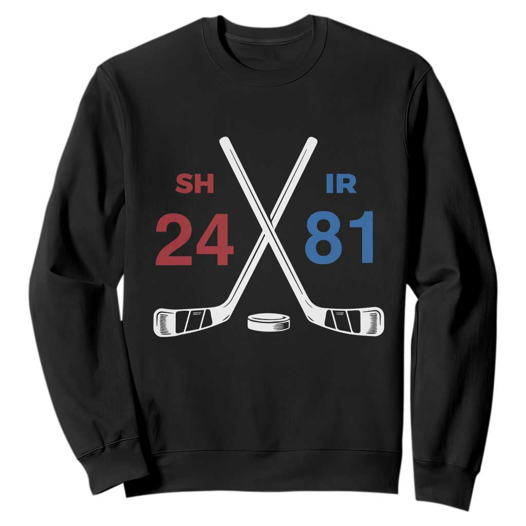 Funny Romance Hockey Sweatshirt 24 81 Numbers Sport Ice Hockey Team TS11 Black Print Your Wear