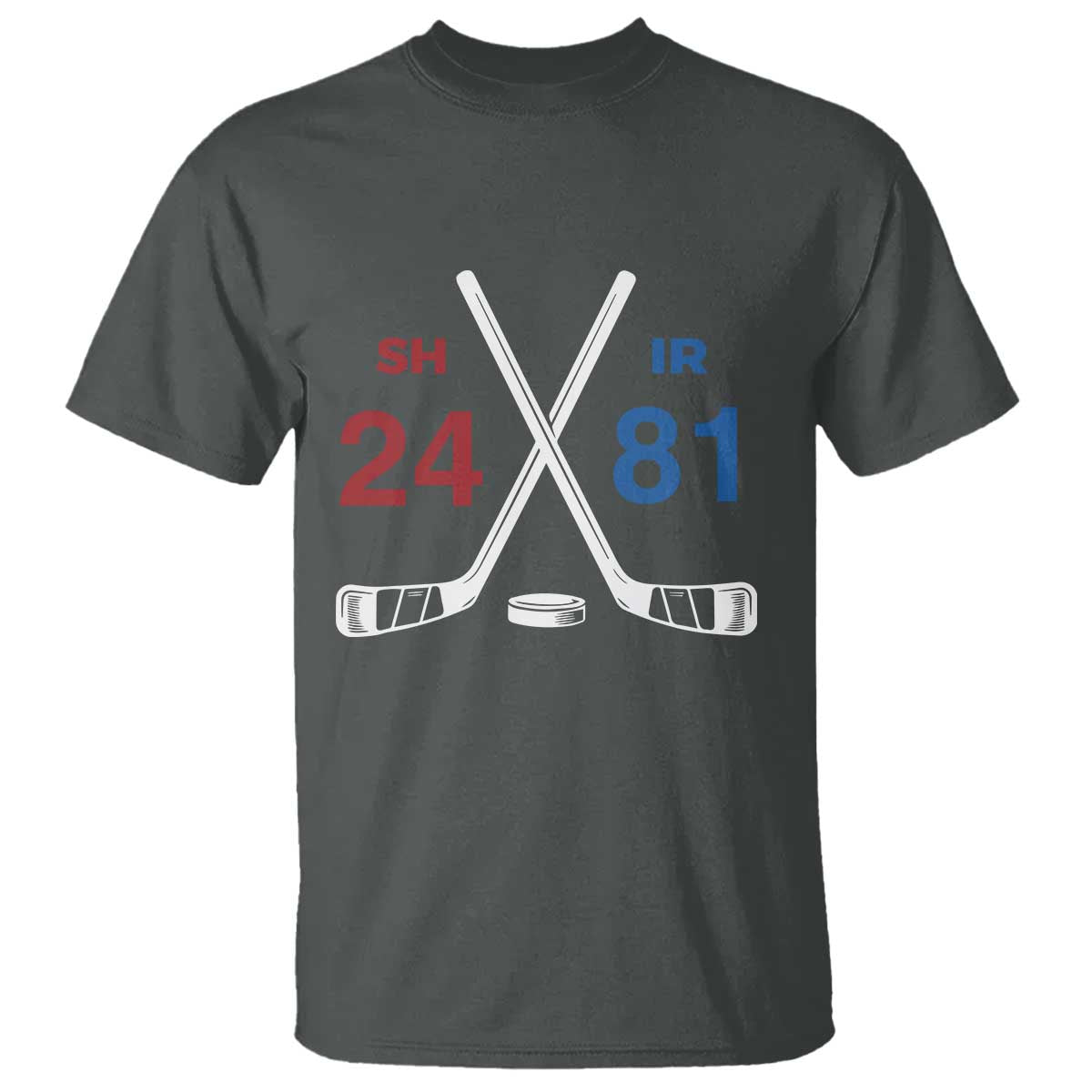 Funny Romance Hockey T Shirt 24 81 Numbers Sport Ice Hockey Team TS11 Dark Heather Print Your Wear