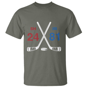 Funny Romance Hockey T Shirt 24 81 Numbers Sport Ice Hockey Team TS11 Military Green Print Your Wear