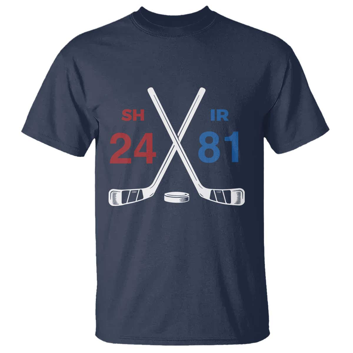 Funny Romance Hockey T Shirt 24 81 Numbers Sport Ice Hockey Team TS11 Navy Print Your Wear