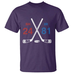 Funny Romance Hockey T Shirt 24 81 Numbers Sport Ice Hockey Team TS11 Purple Print Your Wear