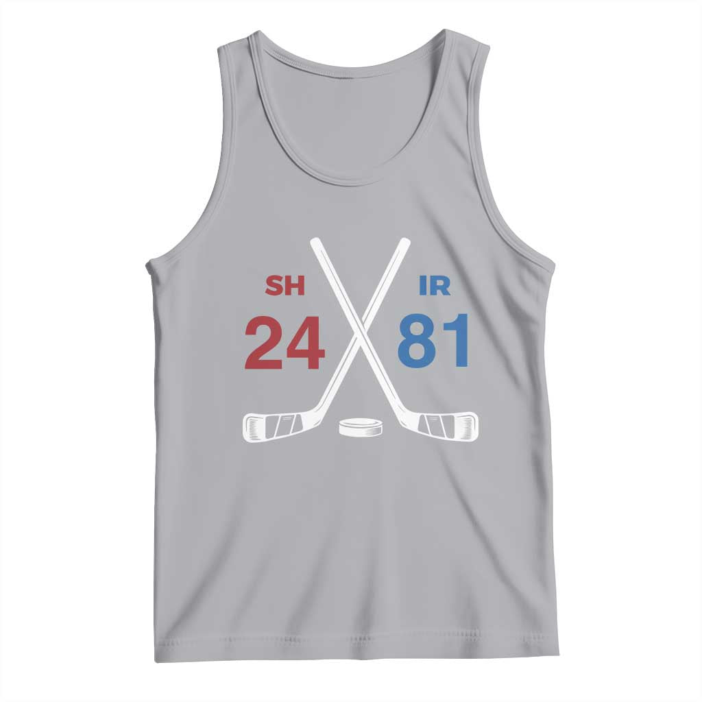 Funny Romance Hockey Tank Top 24 81 Numbers Sport Ice Hockey Team TS11 Athletic Heather Print Your Wear