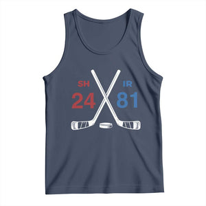 Funny Romance Hockey Tank Top 24 81 Numbers Sport Ice Hockey Team TS11 Navy Print Your Wear