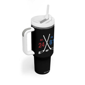 Funny Romance Hockey Tumbler With Handle 24 81 Numbers Sport Ice Hockey Team TS11 Print Your Wear