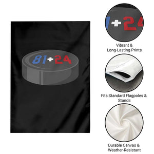 Funny Romance Hockey Lover Garden Flag 24 81 Jersey Numbers Sport TS11 Print Your Wear