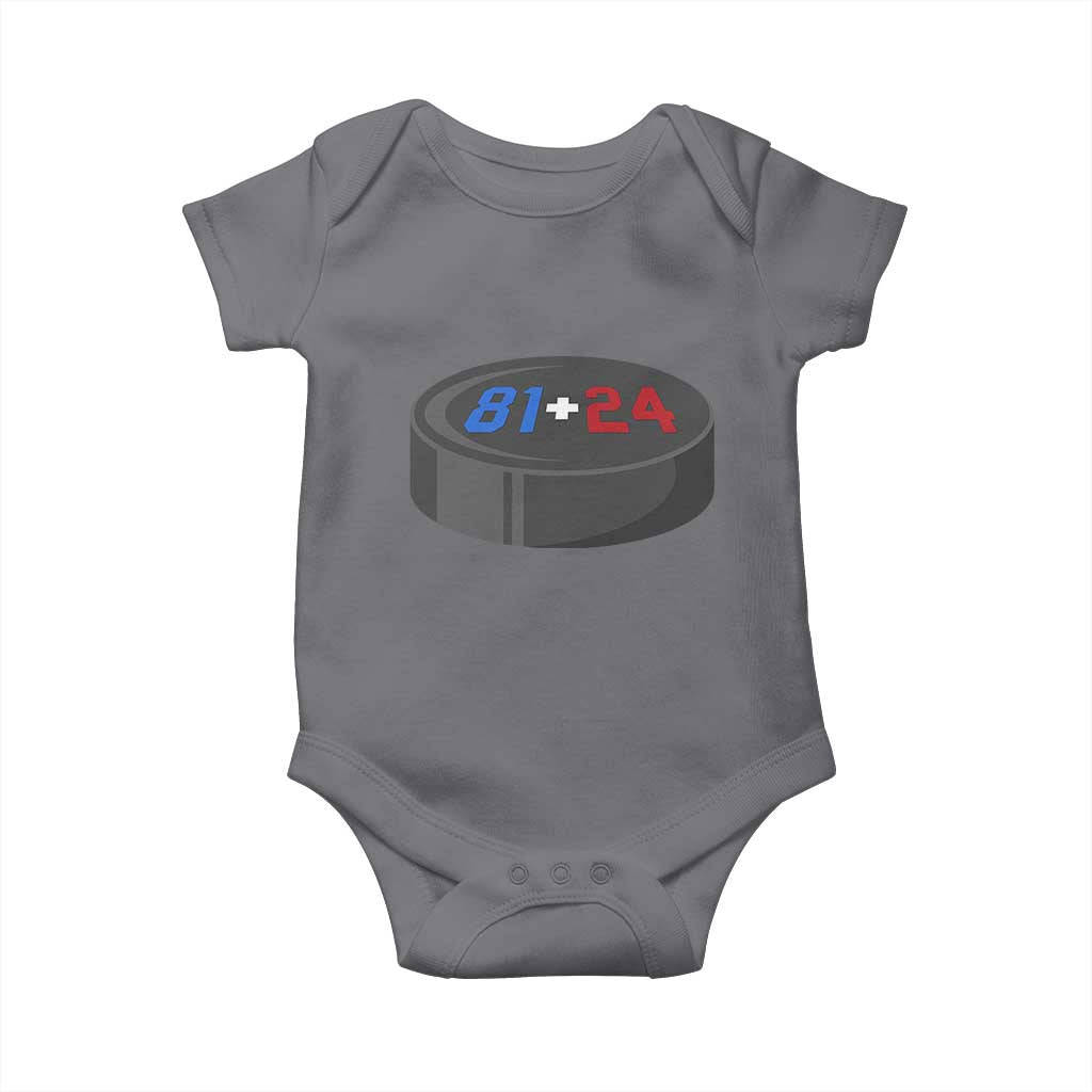 Funny Romance Hockey Lover Baby Onesie 24 81 Jersey Numbers Sport TS11 Charcoal Print Your Wear