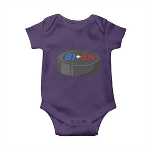 Funny Romance Hockey Lover Baby Onesie 24 81 Jersey Numbers Sport TS11 Purple Print Your Wear