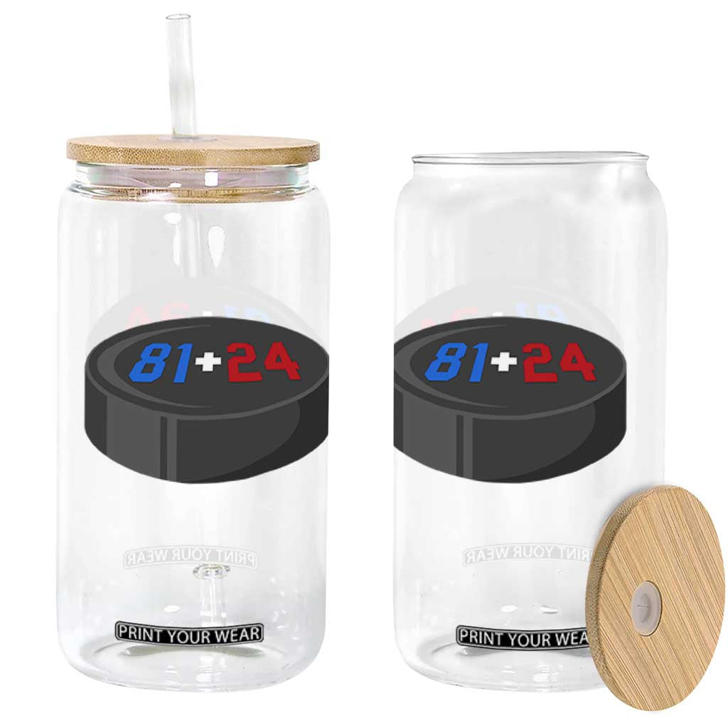 Funny Romance Hockey Lover Glass Can 24 81 Jersey Numbers Sport TS11 Print Your Wear