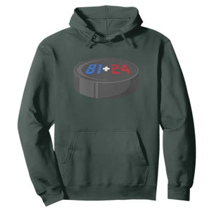 Funny Romance Hockey Lover Hoodie 24 81 Jersey Numbers Sport TS11 Dark Forest Green Print Your Wear