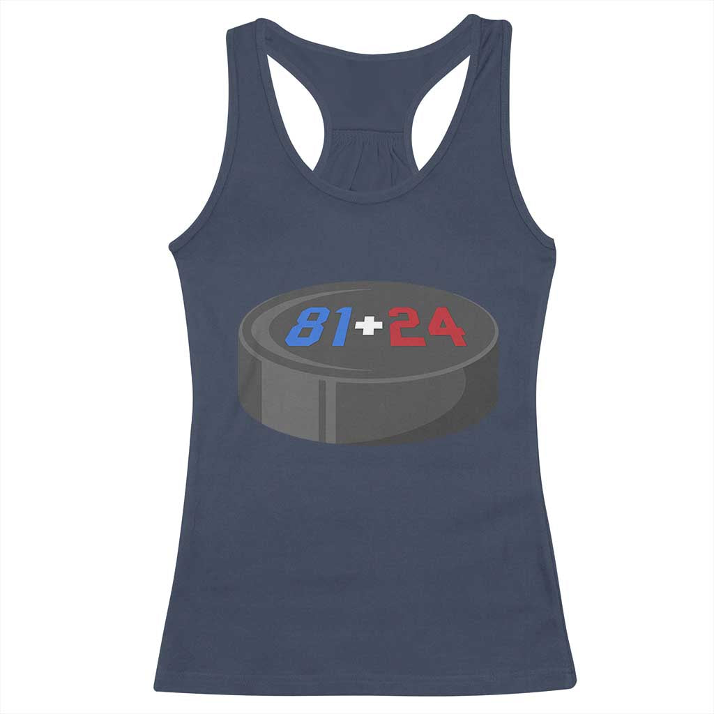 Funny Romance Hockey Lover Racerback Tank Top 24 81 Jersey Numbers Sport TS11 Navy Print Your Wear
