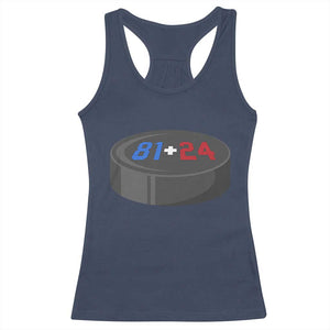 Funny Romance Hockey Lover Racerback Tank Top 24 81 Jersey Numbers Sport TS11 Navy Print Your Wear