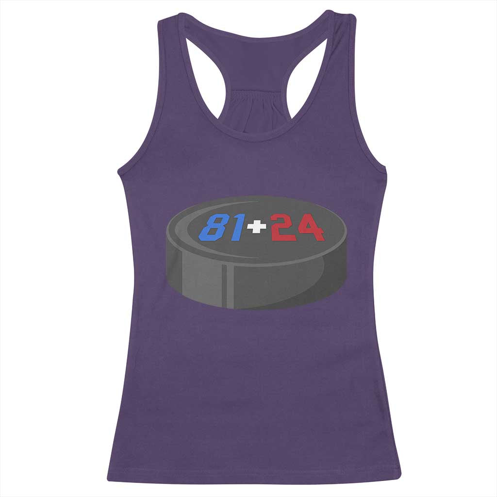 Funny Romance Hockey Lover Racerback Tank Top 24 81 Jersey Numbers Sport TS11 Purple Print Your Wear