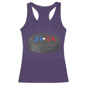 Funny Romance Hockey Lover Racerback Tank Top 24 81 Jersey Numbers Sport TS11 Purple Print Your Wear
