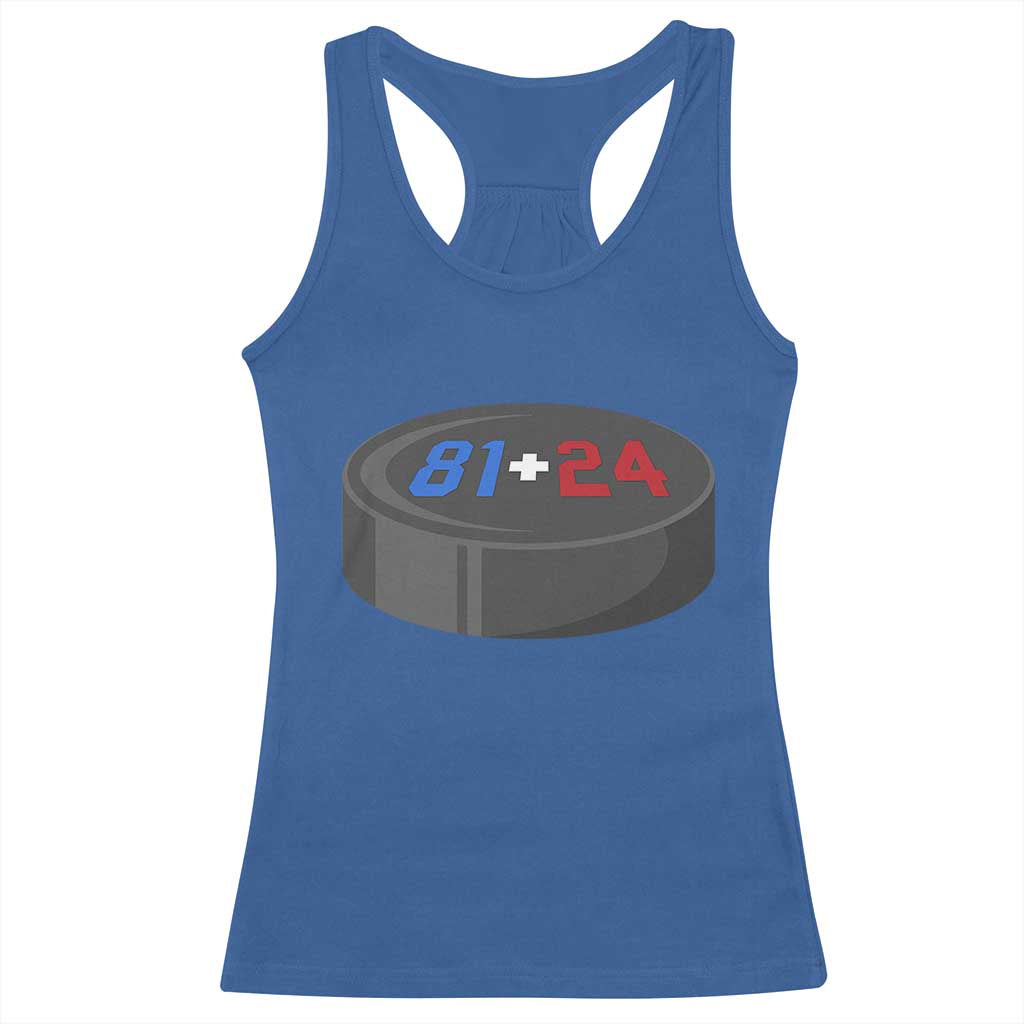 Funny Romance Hockey Lover Racerback Tank Top 24 81 Jersey Numbers Sport TS11 Royal Blue Print Your Wear