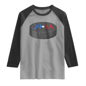 Funny Romance Hockey Lover Raglan Shirt 24 81 Jersey Numbers Sport TS11 Sport Gray Black Print Your Wear