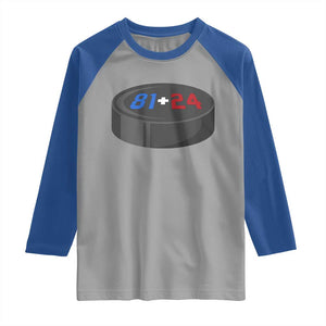 Funny Romance Hockey Lover Raglan Shirt 24 81 Jersey Numbers Sport TS11 Sport Gray Royal Print Your Wear
