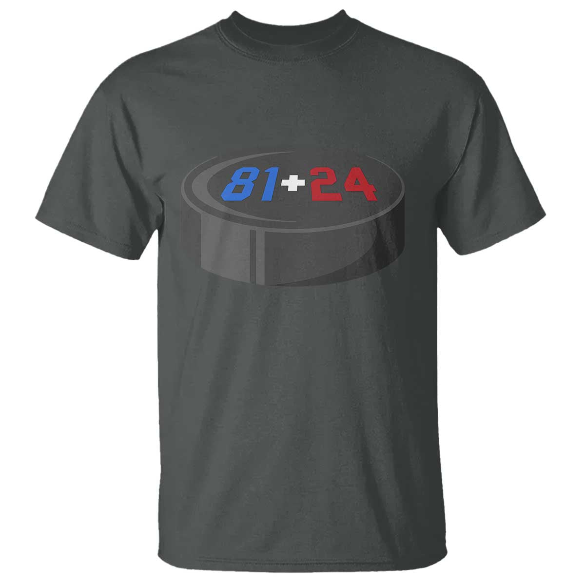 Funny Romance Hockey Lover T Shirt 24 81 Jersey Numbers Sport TS11 Dark Heather Print Your Wear
