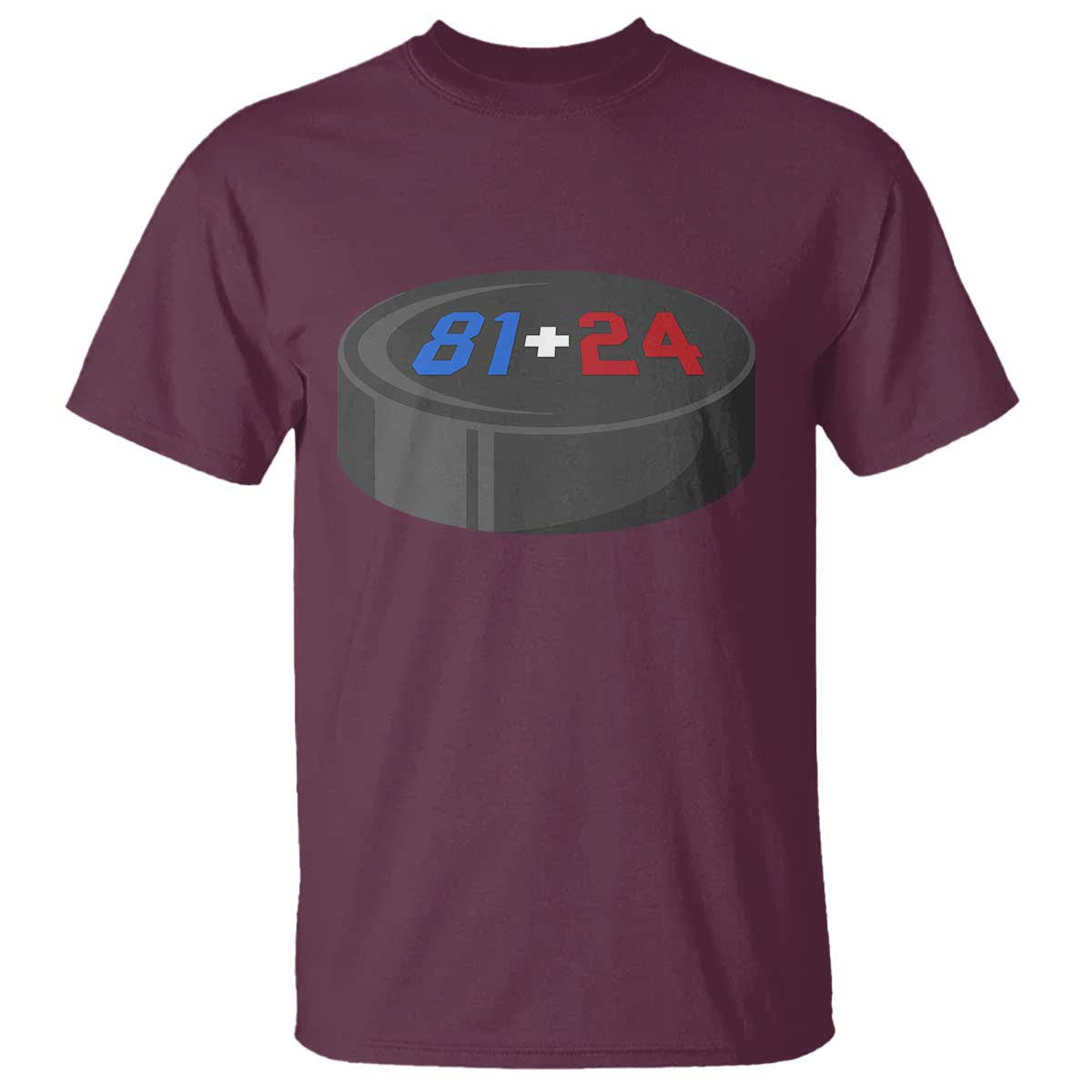 Funny Romance Hockey Lover T Shirt 24 81 Jersey Numbers Sport TS11 Maroon Print Your Wear
