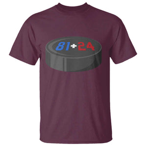Funny Romance Hockey Lover T Shirt 24 81 Jersey Numbers Sport TS11 Maroon Print Your Wear