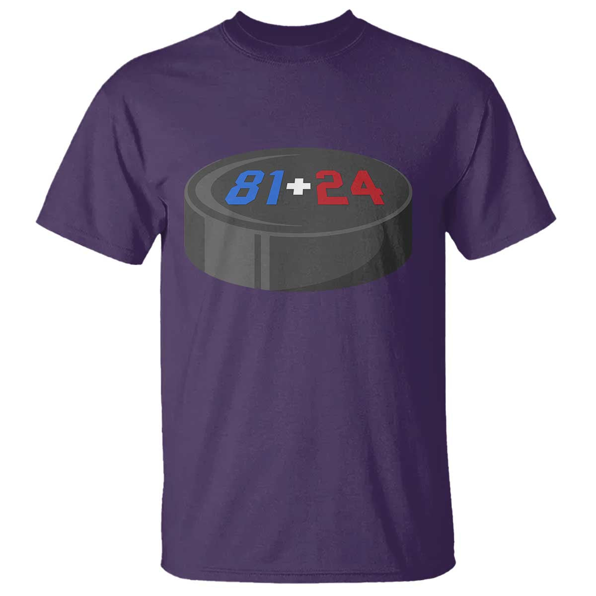 Funny Romance Hockey Lover T Shirt 24 81 Jersey Numbers Sport TS11 Purple Print Your Wear