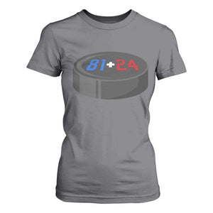 Funny Romance Hockey Lover T Shirt For Women 24 81 Jersey Numbers Sport TS11 Charcoal Print Your Wear