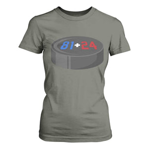 Funny Romance Hockey Lover T Shirt For Women 24 81 Jersey Numbers Sport TS11 Military Green Print Your Wear