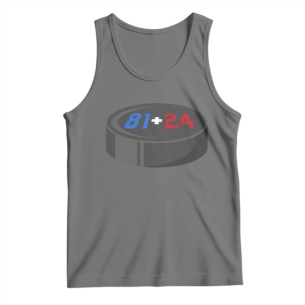 Funny Romance Hockey Lover Tank Top 24 81 Jersey Numbers Sport TS11 Black Heather Print Your Wear