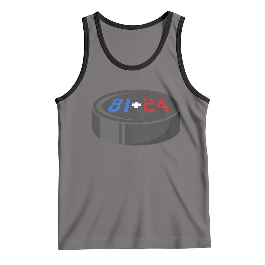 Funny Romance Hockey Lover Tank Top 24 81 Jersey Numbers Sport TS11 Deep Heather Black Print Your Wear