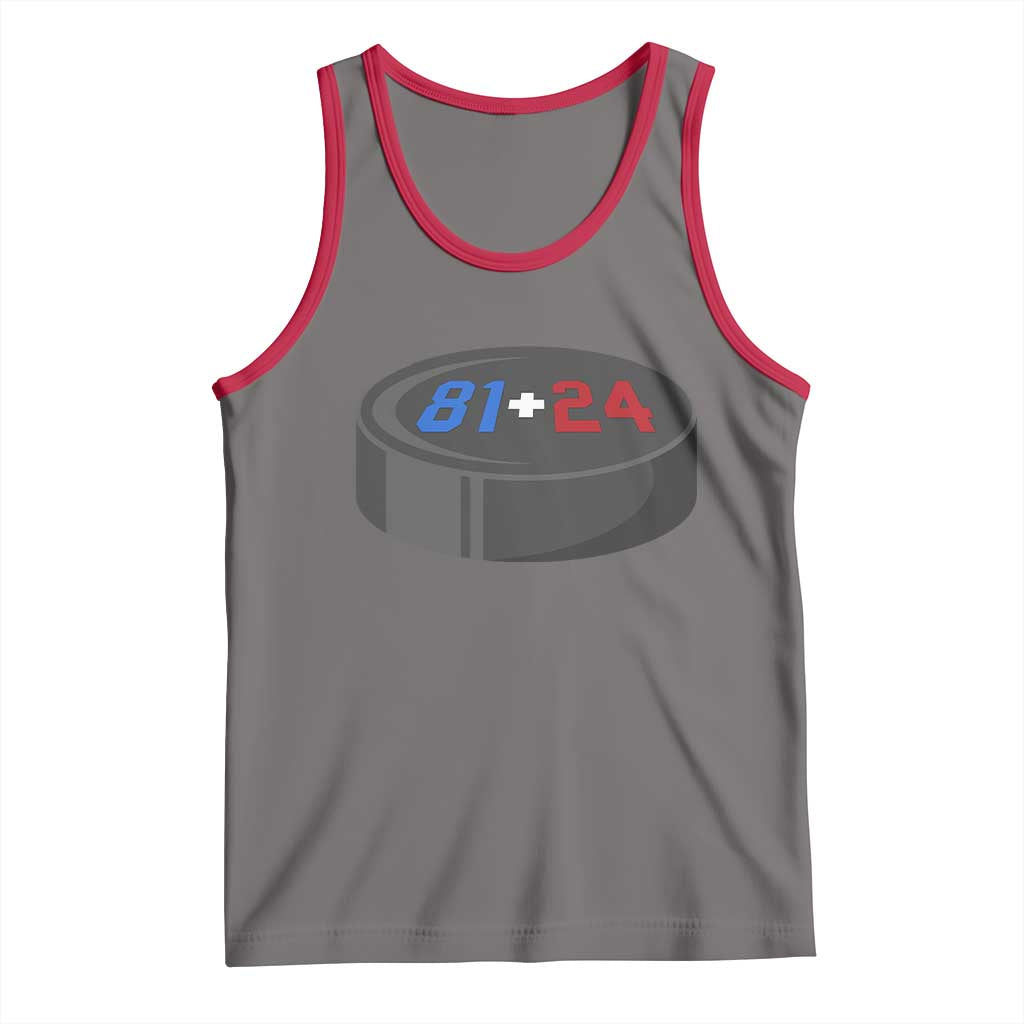 Funny Romance Hockey Lover Tank Top 24 81 Jersey Numbers Sport TS11 Deep Heather Red Print Your Wear