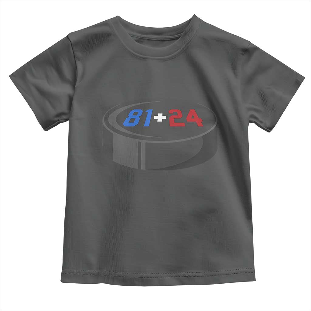 Funny Romance Hockey Lover Toddler T Shirt 24 81 Jersey Numbers Sport TS11 Dark Heather Print Your Wear