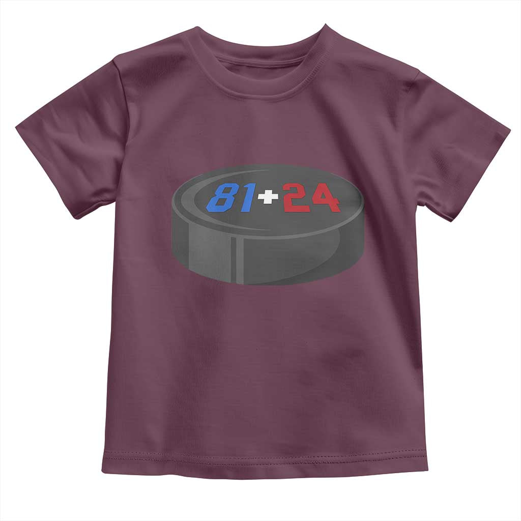 Funny Romance Hockey Lover Toddler T Shirt 24 81 Jersey Numbers Sport TS11 Maroon Print Your Wear
