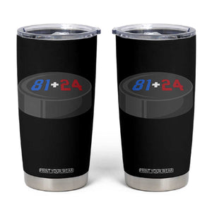 Funny Romance Hockey Lover Tumbler Cup 24 81 Jersey Numbers Sport TS11 Black Print Your Wear