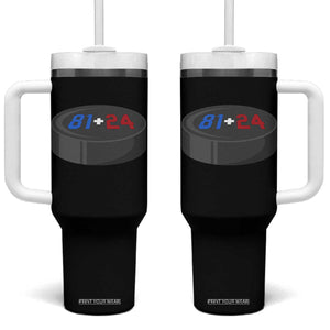 Funny Romance Hockey Lover Tumbler With Handle 24 81 Jersey Numbers Sport TS11 One Size: 40 oz Black Print Your Wear