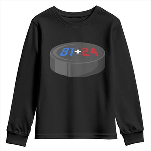 Funny Romance Hockey Lover Youth Sweatshirt 24 81 Jersey Numbers Sport TS11 Black Print Your Wear