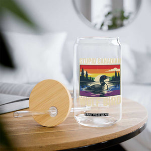 Stupid Canadian Wolf Bird Glass Can Funny Common Loon Meme LGBT Hockey TS11 Print Your Wear