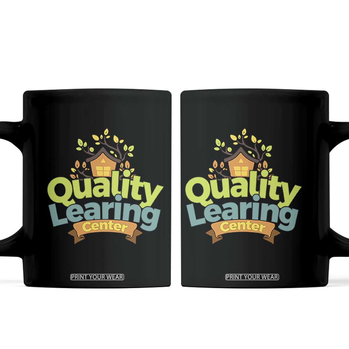 Funny Day Care Coffee Mug Quality Learing Center Learning School Quote TS11 Black Print Your Wear