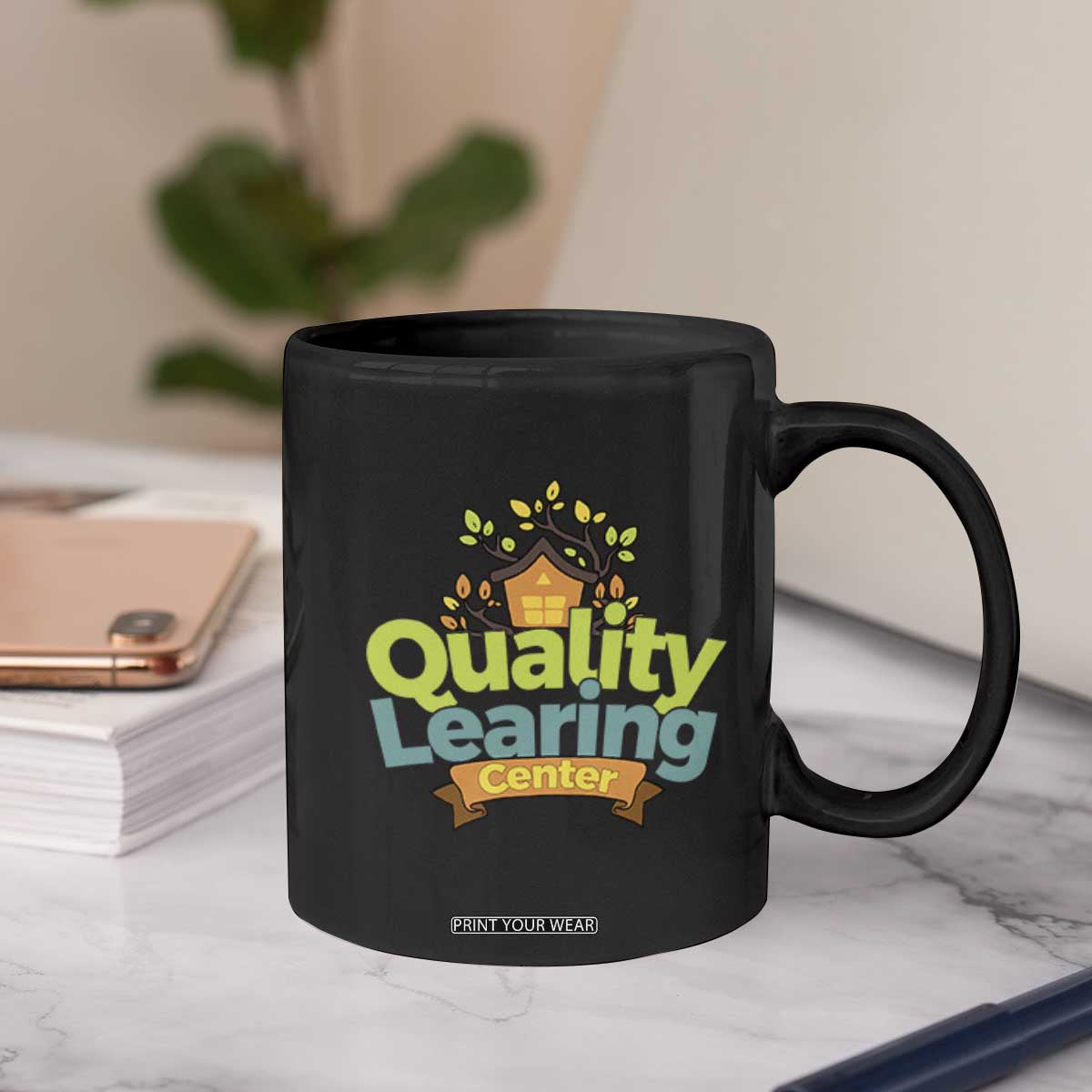 Funny Day Care Coffee Mug Quality Learing Center Learning School Quote TS11 Print Your Wear