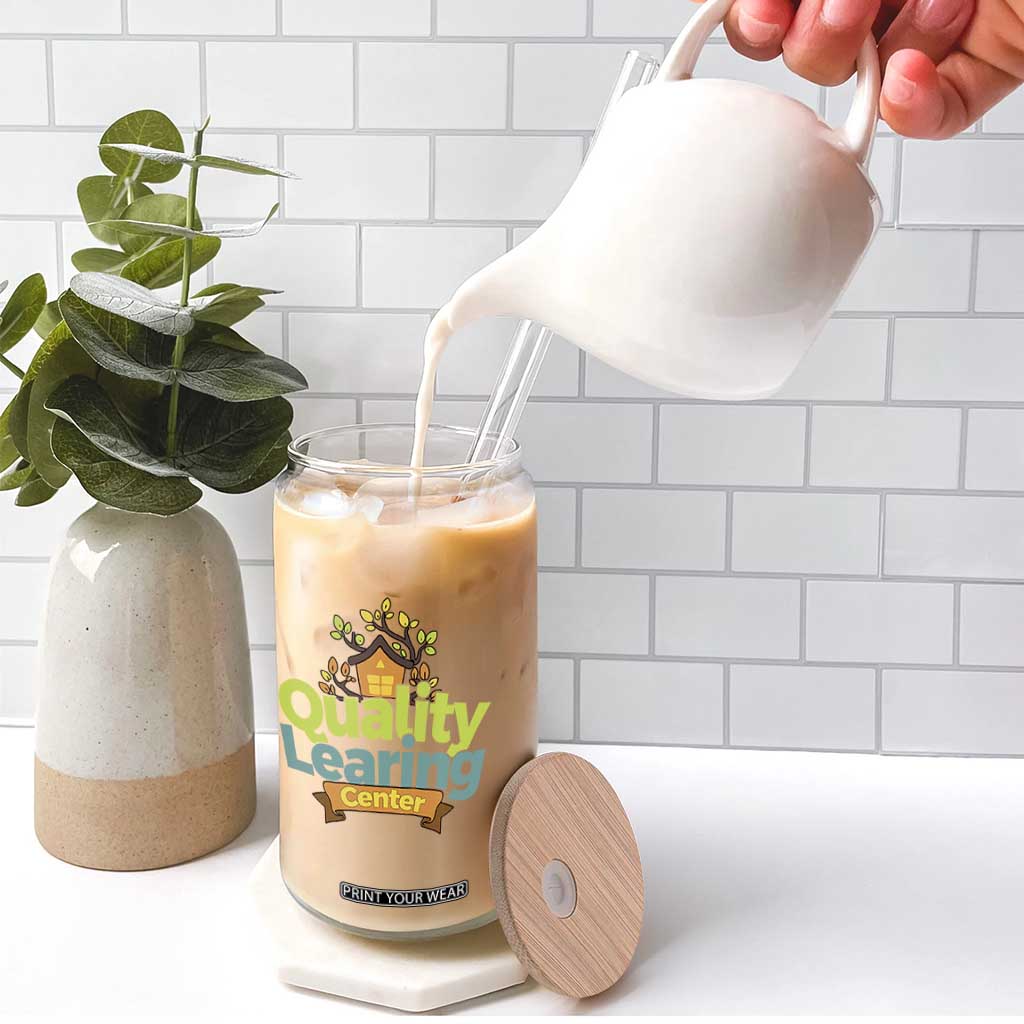 Funny Day Care Glass Can Quality Learing Center Learning School Quote TS11 Print Your Wear