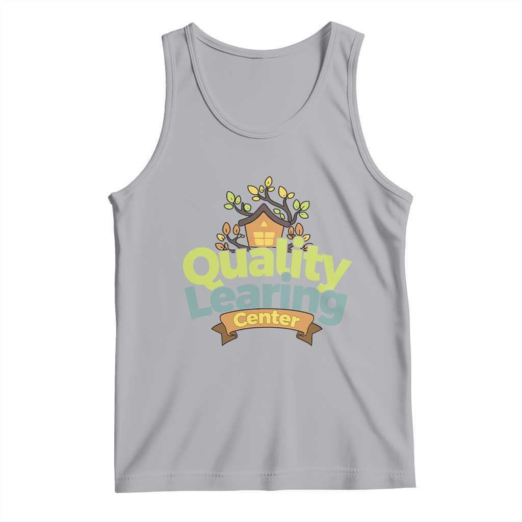 Funny Day Care Tank Top Quality Learing Center Learning School Quote TS11 Athletic Heather Print Your Wear