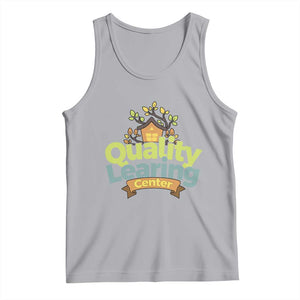 Funny Day Care Tank Top Quality Learing Center Learning School Quote TS11 Athletic Heather Print Your Wear