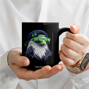 Vintage Hawk Graphic LX Cap Seattle Skyline Game Day Coffee Mug TS11 Print Your Wear
