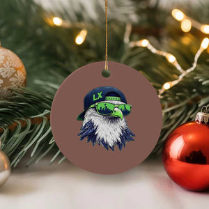 Vintage Hawk Graphic LX Cap Seattle Skyline Game Day Ceramic Ornament TS11 1pc Mocha Print Your Wear