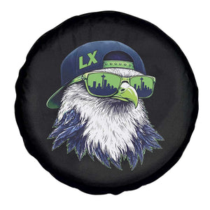 Vintage Hawk Graphic LX Cap Seattle Skyline Game Day Spare Tire Cover TS11 Print Your Wear