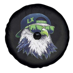 Vintage Hawk Graphic LX Cap Seattle Skyline Game Day Spare Tire Cover TS11 Print Your Wear