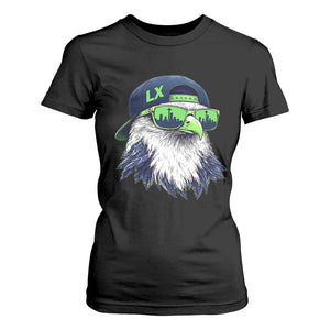 Vintage Hawk Graphic LX Cap Seattle Skyline Game Day T Shirt For Women TS11 Black Print Your Wear