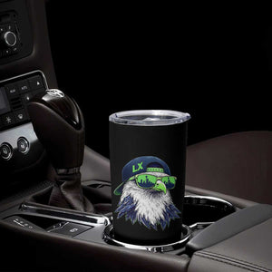Vintage Hawk Graphic LX Cap Seattle Skyline Game Day Tumbler Cup TS11 Print Your Wear